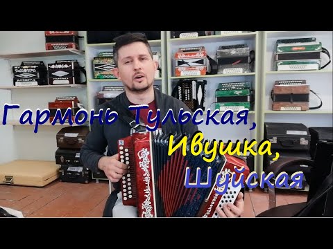 Видео: Тульская гармонь, гармонь Ивушка тональность Ля, Чайка 2  Обзор Демонстрация