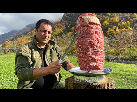 Видео: Огромный Донер-Кебаб из Домашнего и Свежего Мяса! После этого видео ты проголодаешься