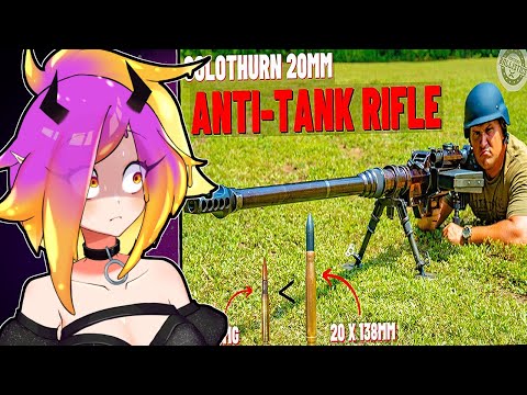 Видео: ЭТО ПРОТИВОТАНКОВОЕ ВИНТОВКО!? - Реакция Kentucky Ballistics на 20-мм противотанковое ружье Solot...