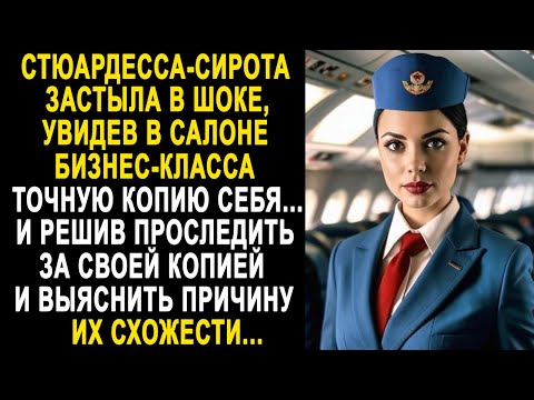 Видео: Стюардесса-сирота застыла, увидев в салоне бизнес-класса точную копию себя. И решив проследить...