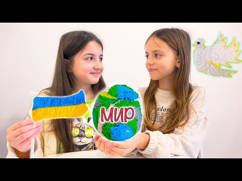 Видео: Настя и Маша рисуют 3D ручкой 3Doodler Start challenge My little Nastya