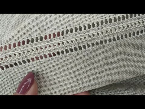 Видео: Обробка краю петлевою мережкою| Закріпка нитки| Hand embroidery|