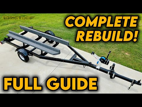 Видео: Превращение старого прицепа для лодки в НОВЫЙ прицеп для лодки