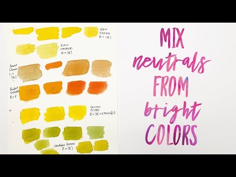 Видео: Теория цвета, Эпизод 8 | Смешивание нейтральных и ярких цветов