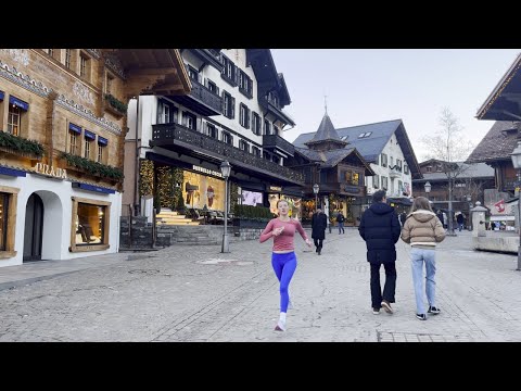 Видео: GSTAAD, швейцарская зимняя деревня сверхбогачей