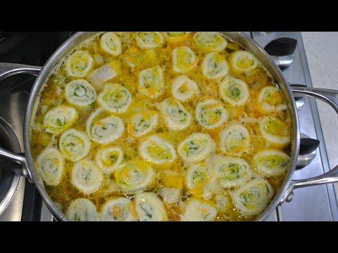 Видео: СУП с чесночными рулетиками  - обед за 30 минут! простой и вкусный рецепт