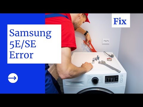 Видео: Как исправить ошибку 5E/SE на стиральной машине Samsung