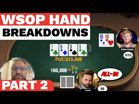 Видео: ЧАСТЬ 2!!! Разборы рук, стратегия и анализ из покерного видеоблога WSOP 2021