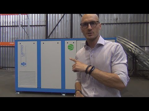 Видео: Винтовой безмасляный компрессор LENTO 110. Обзор компрессора ALMiG