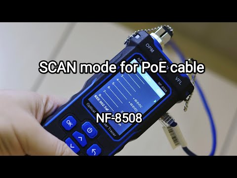 Видео: Не сгорит ли тестер NF-8508  можно ли включать режим SCAN  для кабеля с PoE ?