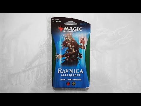 Видео: MTG Ravnica Allegiance: Gruul Theme Booster - Распаковка