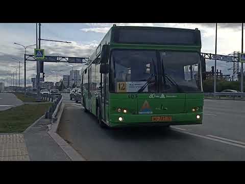 Видео: МАЗ-103.469 || АО 721 72 || 12 маршрут || г. Тюмень || 
