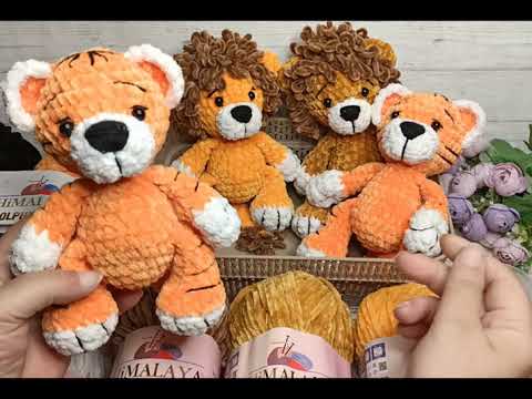 Видео: МК c описанием плюшевый тигренок Семён. Вязаный Символ года 2022