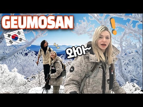 Видео: Француженка в восторге от снежного пейзажа Яксаама на горе Кымосан, созданного огромной снежной б...