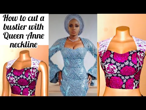 Видео: КАК СДЕЛАТЬ ЧЕРТЕЖ И РАСКРОИТЬ БЮСТЬЕ С ВЫРЕЗОМ И КОКЕТКОЙ КОРОЛЕВЫ АННЫ #queenanne #sewingtutori...