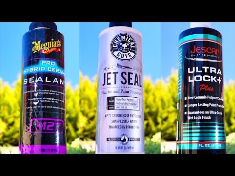 Видео: Обзор лучших герметиков для автомобильных красок | Meguiars M27 против Chemical Guys Jet Seal про...