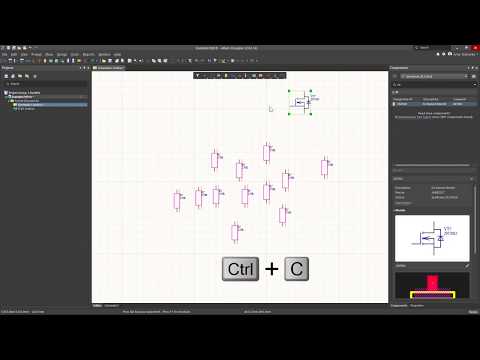 Видео: Altium Designer. Размещение символов компонентов на схеме (Урок 4)