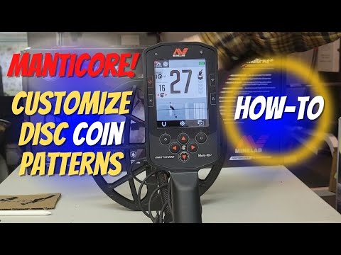 Видео: Minelab Manticore для начинающих: создание собственного шаблона монеты — простой способ.