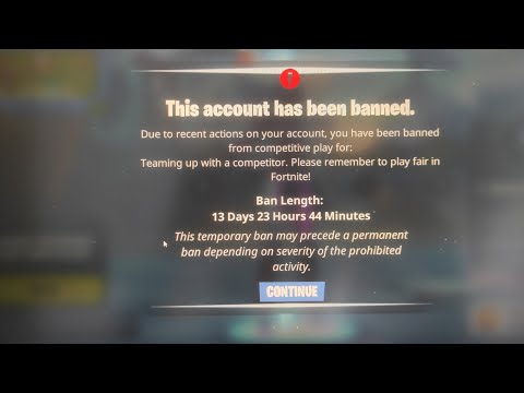 Видео: ЗАРАДИ ТАЗИ ИГРА МЕ БАННАХА ЗА ДВЕ СЕДМИЦИ ВЪВ ФОРТНАЙТ