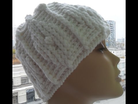Видео: Рельефная шапочка крючком 2часть(Braid Hat Crochet patterns in relief) (Шапка #25)