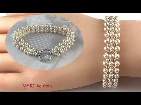 Видео: Мастер-класс по изготовлению трехъярусного браслета из жемчуга