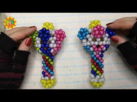 Видео: Как сплести погремушку из бусин | мастер-класс | часть  2