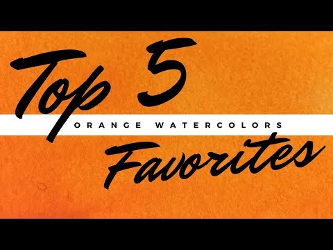 Видео: Мои 5 любимых акварелей: апельсины