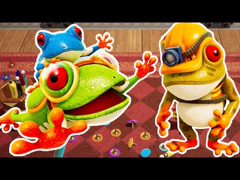 Видео: Frogger in Toy Town #6 | Мультик-игра | Игра прохождение | Новые костюмы и секретные задания