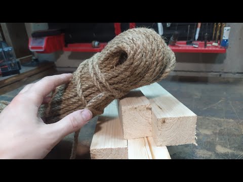Видео: Крутая ВЕЩЬ!!!Нужна лишь ВЕРЕВКА и парочка ДЕРЕВЯННЫХ брусков!!!DIY