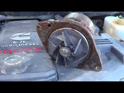 Видео: Замена насоса охлаждающей жидкости/водяной помпы Dodge Cummins 6.7, 2008,2009,2010,2011,2012