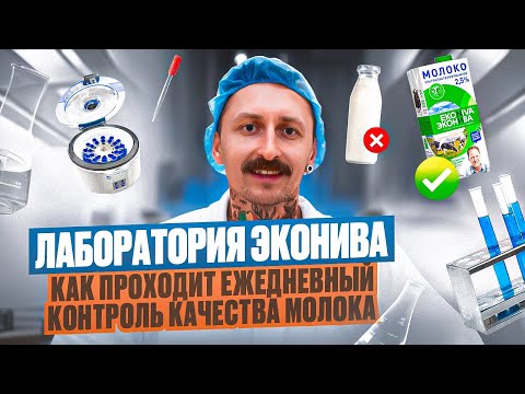 Видео: Лаборатория молочного завода ЭКОНИВА – как проходит ежедневный контроль качества молока