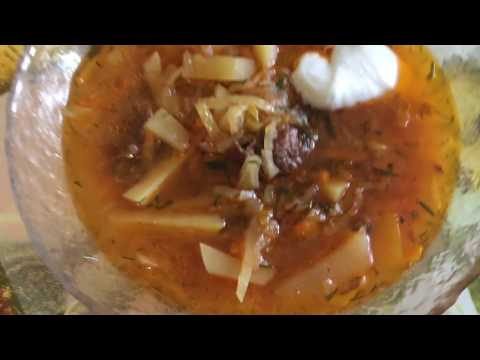 Видео: Борщ с тушенкой в мультиварке