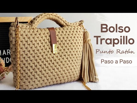 Видео: Тканая сумка Trapillo/Ротанговая вязка/Классическая и элегантная модель | Шаг за шагом