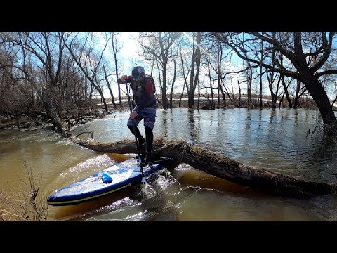 Видео: Сплав в половодье на SUP по Северке (Часть 2)
