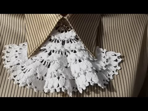 Видео: Жабо крючком.