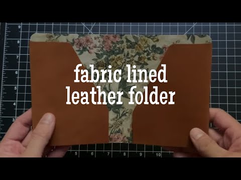 Видео: Кожаная папка для паспорта ~ Самодельная тканевая подкладка