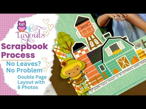 Видео: Привет, осень! — Doodlebug — Фермерский дом — Процесс создания двухстраничного альбома — Жизнь в ...