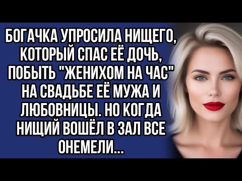 Видео: *Попросила нищего побыть "женихом на час"...