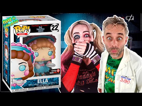 Видео: АНИМАТРОНИК TWISTED ELLA: ДОКТОР ЗЛЮ И ХАРЛИ КВИНН - ФИГУРКА FNAF FUNKO POP И АДСКИЕ КОНФЕТЫ!