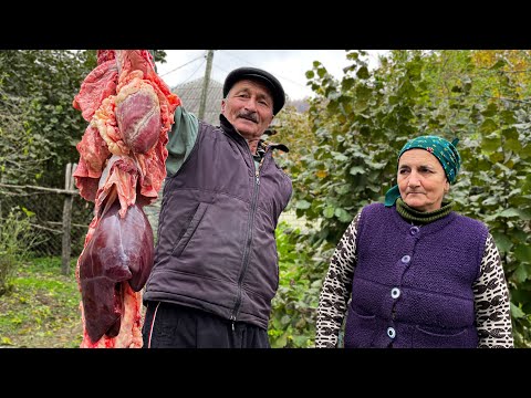 Видео: Джиз-быз в горной Деревне! Традиционное жаркое в азербайджанской кухне