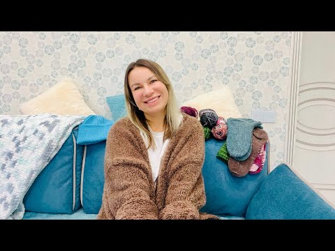 Видео: Готовые работы | Покупки| Коллективный плед | Отзыв о пряже Alize Wooltime