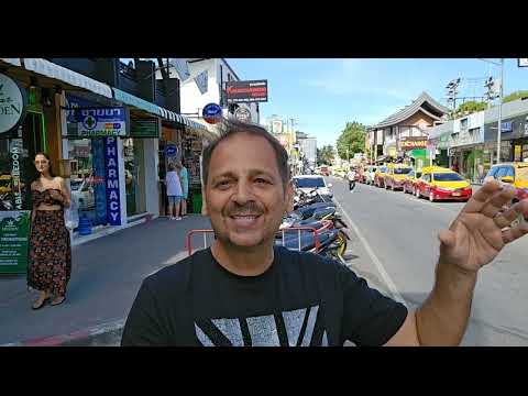 Видео: Чавенг-Бич-Роуд в низкий сезон 2 октября. Новые места на Самуи. Таиланд