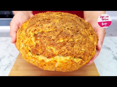 Видео: Чудо Хлеб. НЕ ожидала, что БЫСТРО и Вкусно! Теперь пеку с разным вкусом. Домашний хлеб без дрожжей