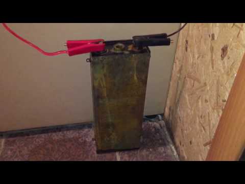 Видео: Эксперимент с щелочным аккумулятором НК-125 "часть-2"