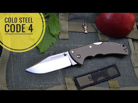 Видео: Нож Cold Steel Code 4 Clip Point обзор + разборка