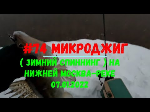 Видео: #74 Микроджиг (зимний спиннинг) на нижней Москва-реке 07.01.2022