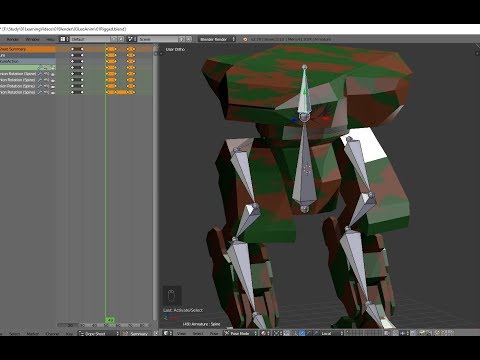 Видео: 103.02 Анимация робота в Blender. Первое знакомство с анимацией