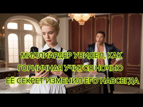 Видео: Миллиардер увидел, как горничная учится ночью —её секрет изменил его навсегда #миллиардер #горничная