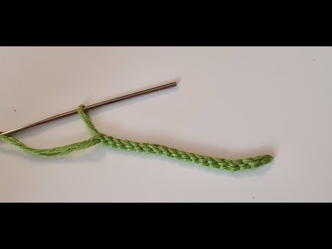 Видео: Как связать шнурок крючком/ Уроки вязания/ Мастер-класс