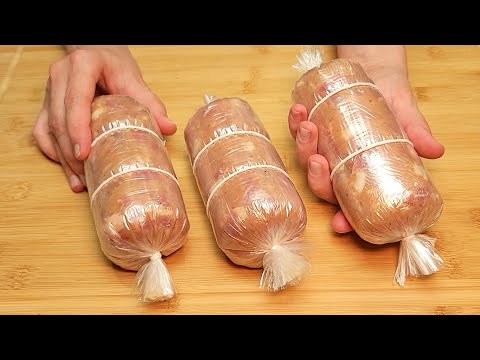 Видео: Вот самый вкусный рецепт домашней колбасы, рецепт доступный и легкий.